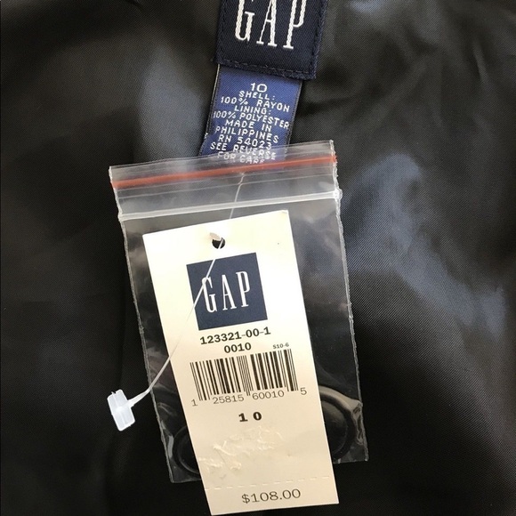 Gap Black Button Long Business Blazer Jacket 10 - Picture 4 of 4